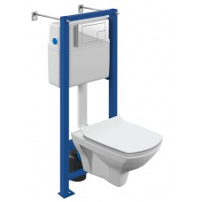 Комплект инсталляции с подвесным унитазом Церсанит Vector + Carina XL CO DPL EO slim с сиденьем и кнопкой 64119 Комплект инсталляции с подвесным унитазом Церсанит Vector + Carina XL CO DPL EO slim с сиденьем и кнопкой 64119